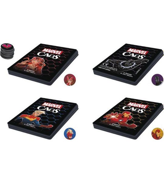 Hasbro Gaming Marvel Caos, Kaartspel, Rollenspel, 8 jaar, 10 min, Familiespel