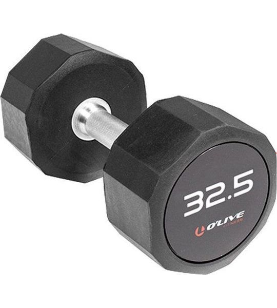 Olive Pro-style 32.5kg Dumbbell Zwart 32.5 kg