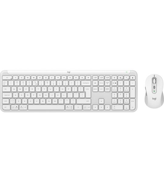 Logitech Mk950 Signature Slim Draadloos Toetsenbord-en-muis-set Wit