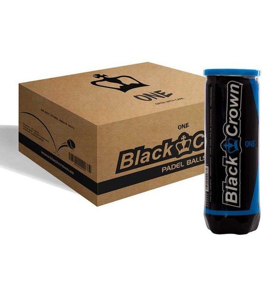 Black Crown One Padelballen Doos Transparant 24 x 3 Balls