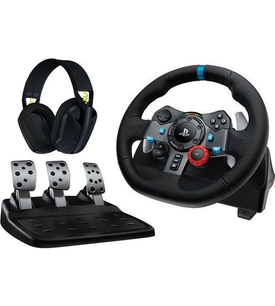 Logitech G G435 Gaming Headset + G29 Driving Force Playstation 4 5 Pc Gaming Stuurwiel
