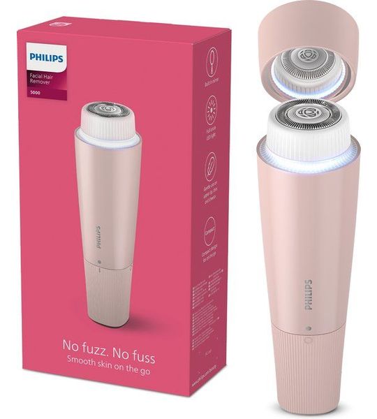 Philips Brr454 5000 Series - Spiegel En Lampje Gezichtstrimmer Roze