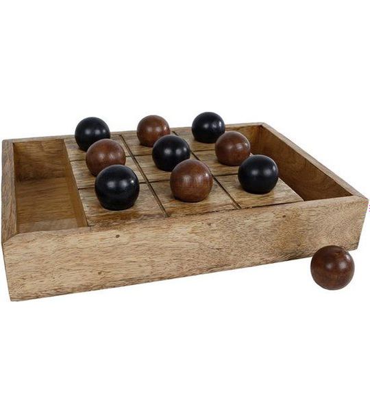 Spel "Tic Tac Toe" hout 30x20x4,25cm