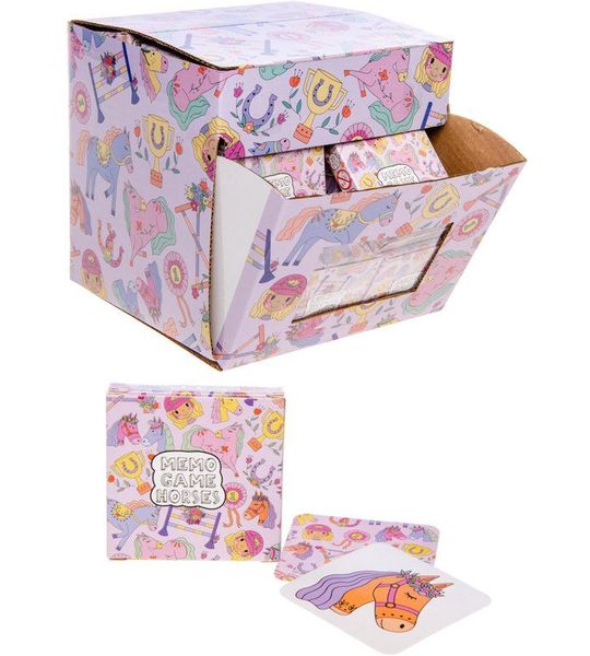 Duckiez Mini Memo Spel 28 Kaartjes, Paarden - 720 stuks (Bulk Deal)
