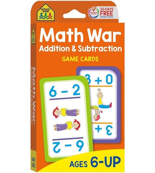 School Zone Math war - Engelstalig - Wiskunde - Vanaf 6 jaar