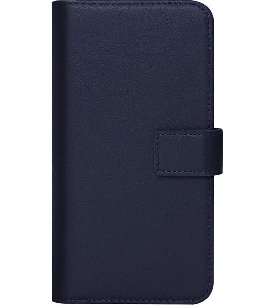 Caseuals Genuine Leather Wallet Bookcase Telefoonhoesje Voor Samsung Galaxy A55 5g Blauw