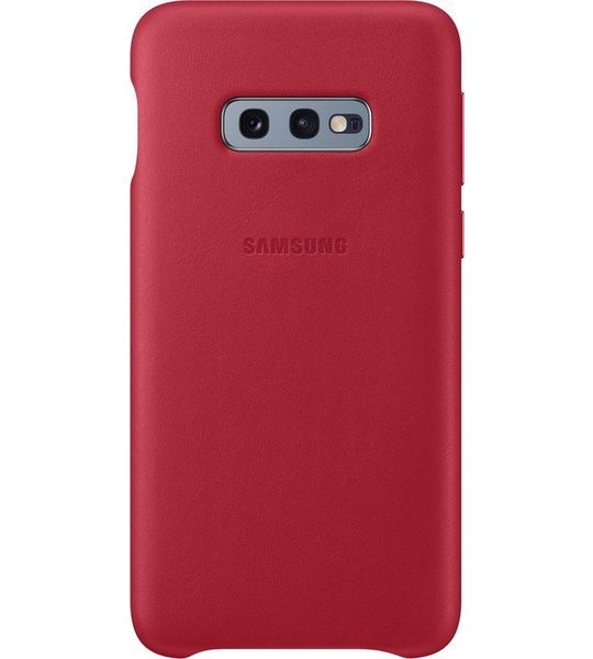 Samsung Galaxy S10e Leather Cover Rood