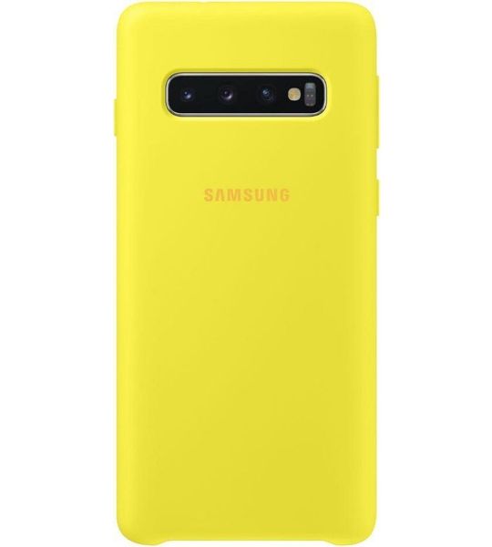 Samsung Galaxy S10 Silicone Cover Geel