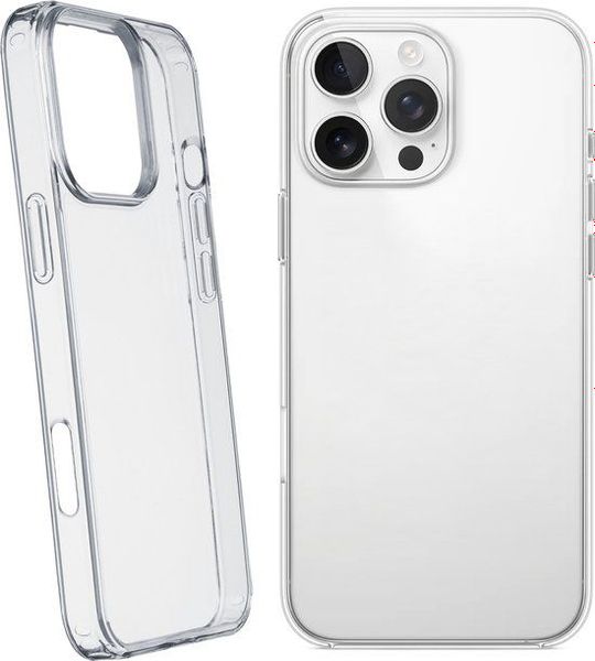 Cellularline Clear Duo Telefoonhoesje Voor Apple Iphone 16 Pro Max Transparant
