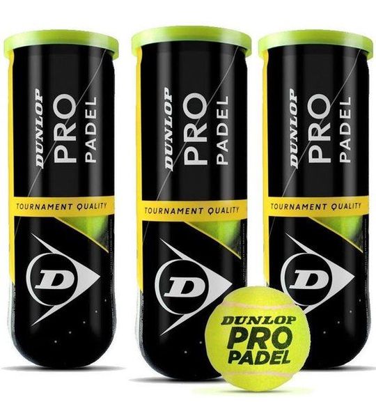 Dunlop Padelballen Pro - 3 Tubes