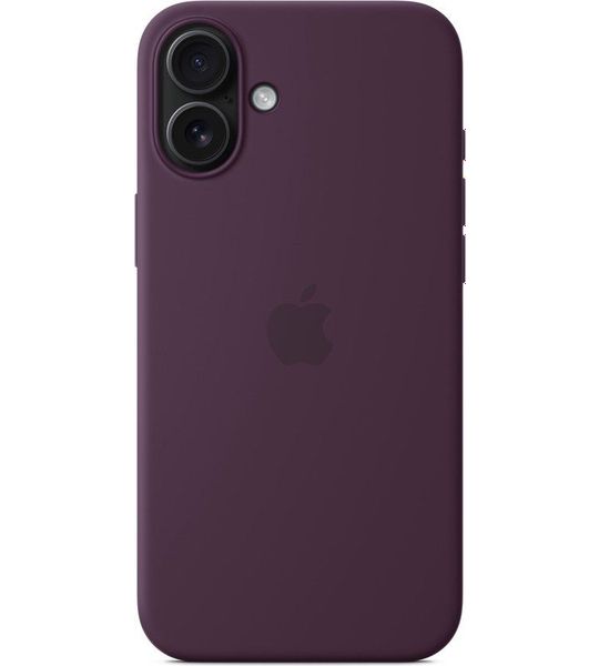 Apple Silicone Magsafe Cover Voor Apple Iphone 16 Plus Plum