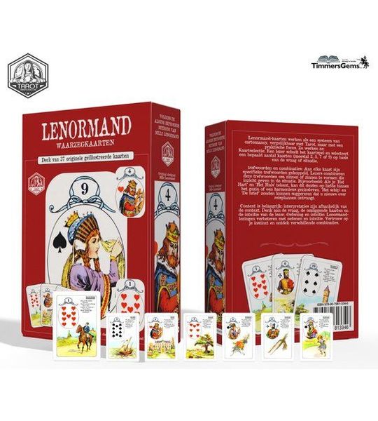 Lenormand waarzegkaarten - Deck van 37 originele geïllustreerde kaarten