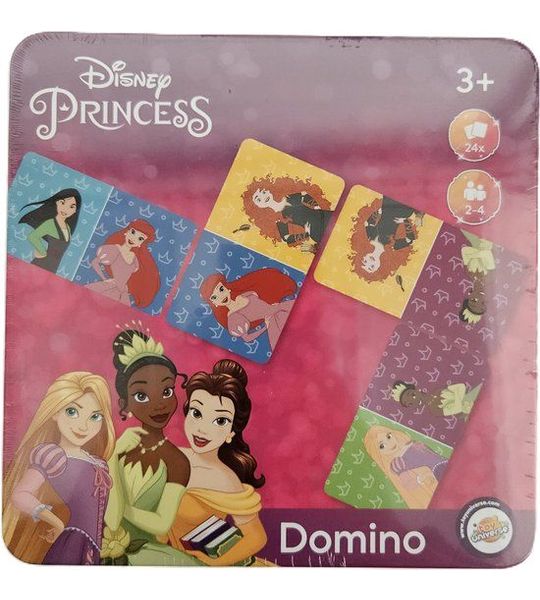 Disney Princess Domino spel in blik