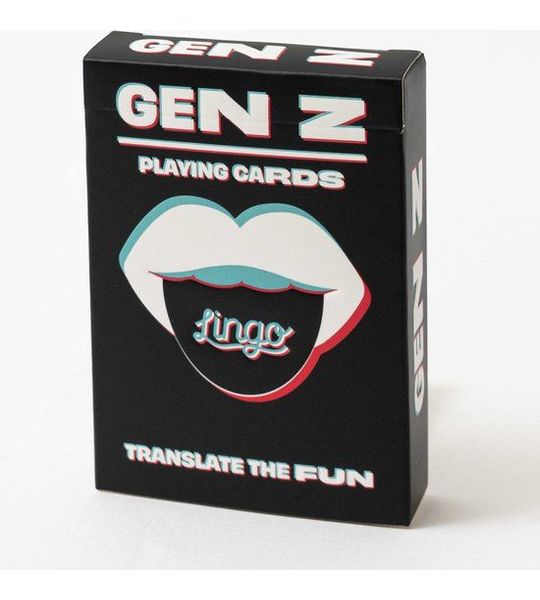 Lingo Gen Z Speelkaarten - Taal flashcards met fonetische woorden - Kaartspel