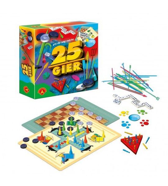 ALEXANDER 25 Spellen gezelschapsspellen set 4+