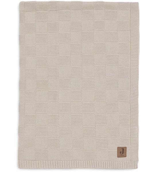 Deken Wieg Jollein GOTS 75x100 Box Knit Warm Sand