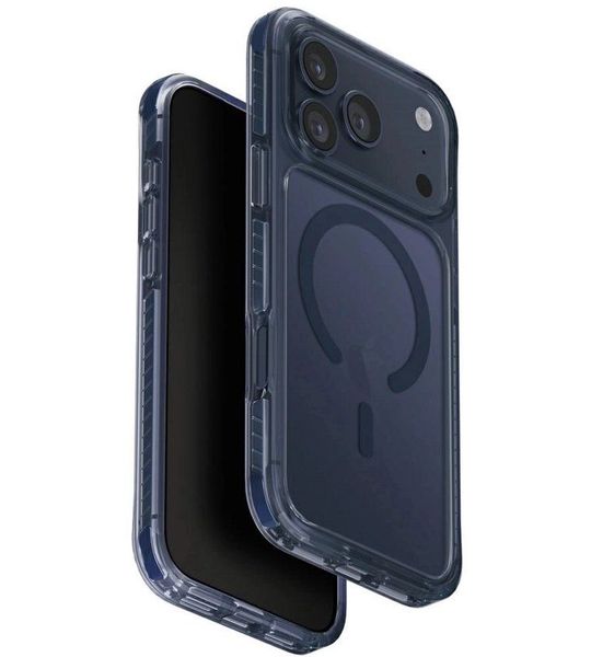 Uniq Iphone 17 Pro Max Case Combat Magsafe Blue Telefoonhoesje Voor Apple Max Blauw