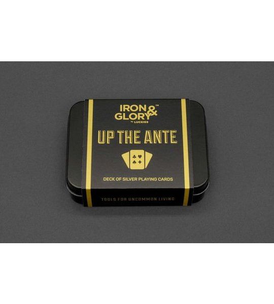 Iron & Glory Up the Ante Deck of Playing Cards - Gold