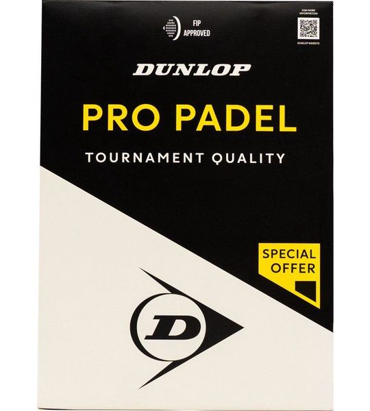 Dunlop D TB PRO PADEL 2X3PET Unisex Padelballen - Geel