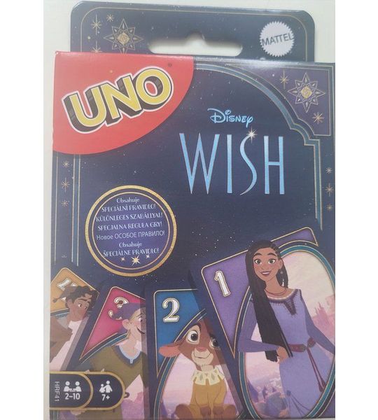 UNO kaartspel versie Disney Wish (door Mattel)