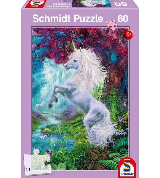 Schmidt puzzel Eenhoorn in het betoverde bos - 60 stukjes - 5+