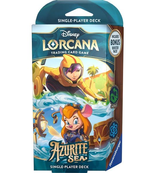Disney Lorcana: Azurite Sea Go Go Tomago & Gadget Hackwrench Starter Deck