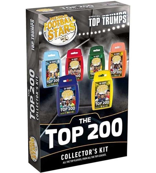 Winning Moves kaartspel Top Trumps World Football Stars Top 200 set