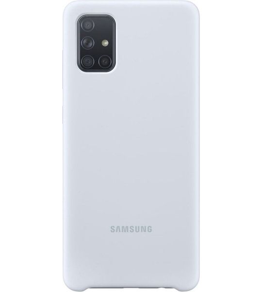 Samsung Galaxy A71 Silicone Cover Zilver