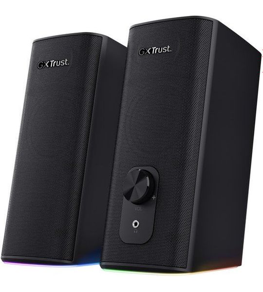 Trust Gxt 612 Cetic Zwart - 2.0 Gamingspeakers Bluetooth Rgb-verlichting Volumeknop
