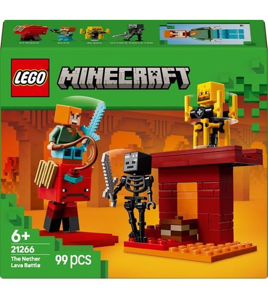 LEGO Minecraft De lavastrijd in de Nether voor kinderen - 21266
