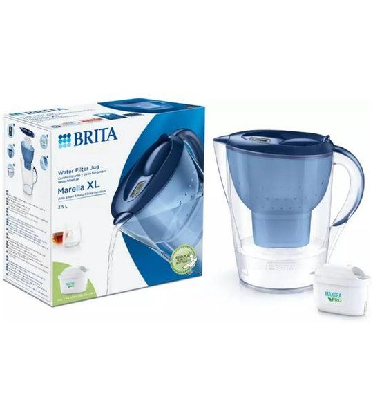 Brita Waterfilterkan Marella Blauw XL + 1 Maxtra Filterpatroon