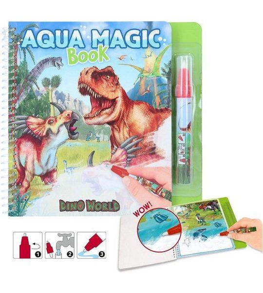 Depesche - Dino World Aqua Magic Book - kleurboek