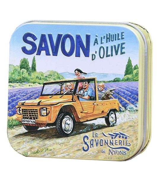 Blikje Savon de Marseille zeep Jeep