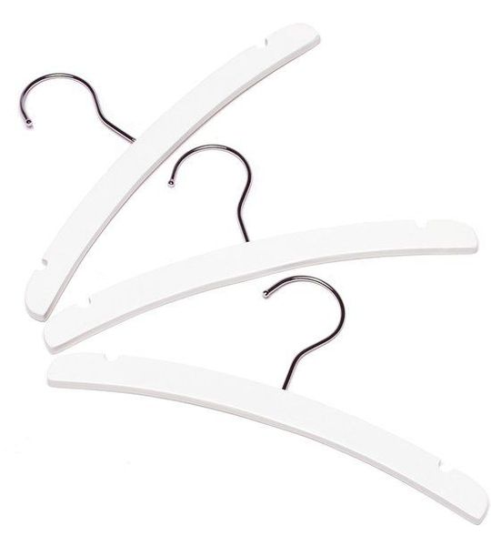 Set van 3 Kleerhangers Hout Wit