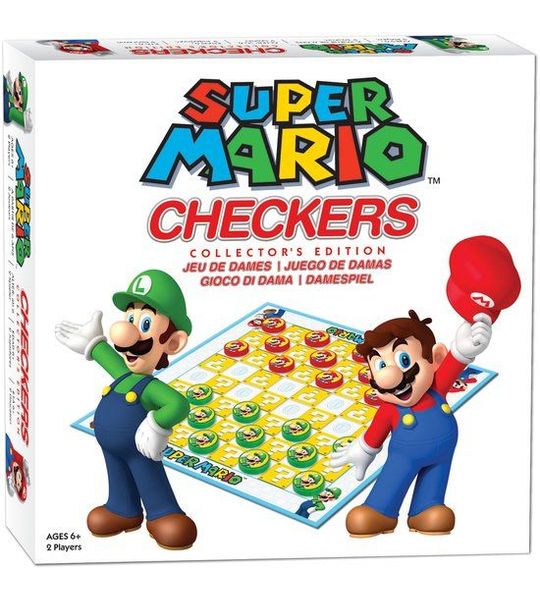 Goliath Super Mario Checkers - Damspel - Funko Games - Denkspel - Strategiespel