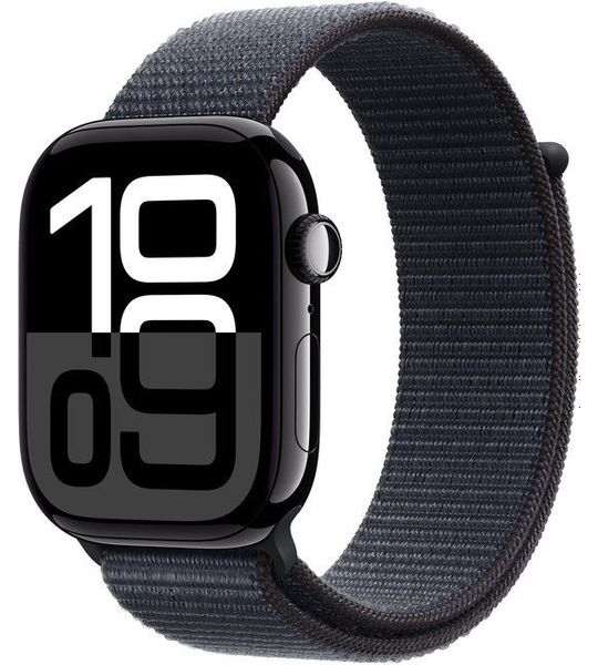 Apple Watch Series 10 46mm Zwart Sport Loop