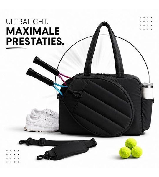 Tennistas - Padeltas - Sporttas - Tenniszak - Tennis rugzak - Zwart