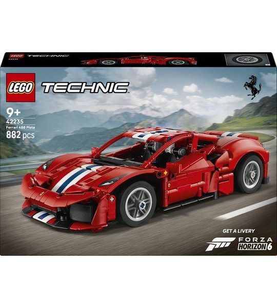 LEGO Technic Ferrari 488 PISTA Auto Speelgoed voor Kinderen en Decoratie 42235