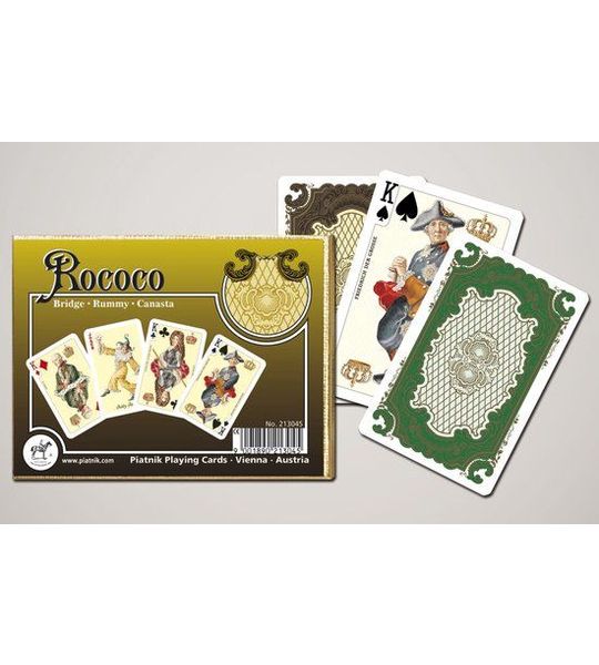 Piatnik speelkaarten Rococo - Double Deck kaartspel klassiek.