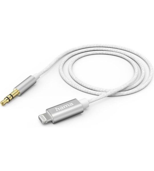 Hama 201522 Audiokabel Lightning Naar 3.5mm Jack 1m Wit