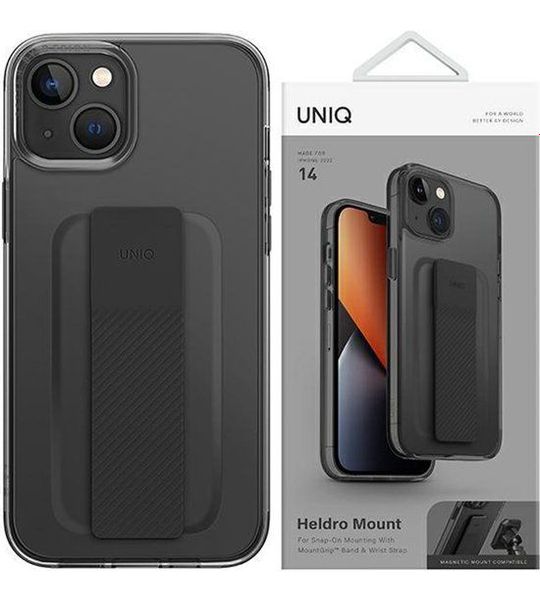 Uniq Iphone 14 Plus, Hoesje Heldro, Flexgrip, Grijs