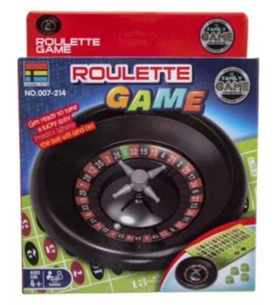 Kidsfun roulette spel - compact roulette speelgoed 17 cm