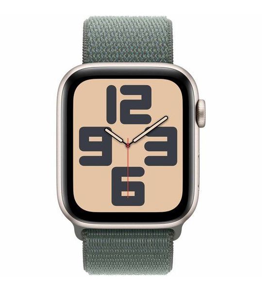 Apple Watch Se GPs 44mm Lake Green Sport Loop Smartwatch Starlight Aluminium
