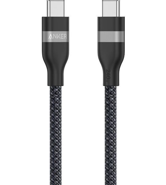 Anker Usb-c Naar Kabel Zacht Bio-gevlochten 18m 240w Zwart Usb-kabel 18 M