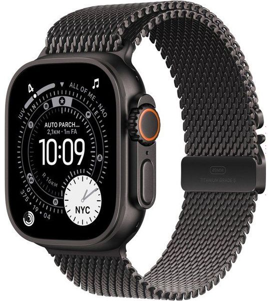 Apple Watch Ultra 3 Cellular 49mm Zwart Milanese Band S