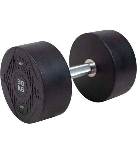 Muscle Power Ronde Dumbbell - Rubber - Per stuk - 30 kg