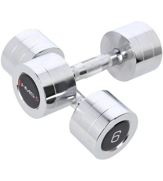 HMS Fitness Chroom Dumbbell Set - 2 x 6 kg