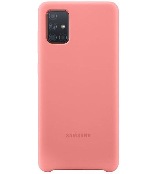 Samsung Galaxy A71 Silicone Cover Roze