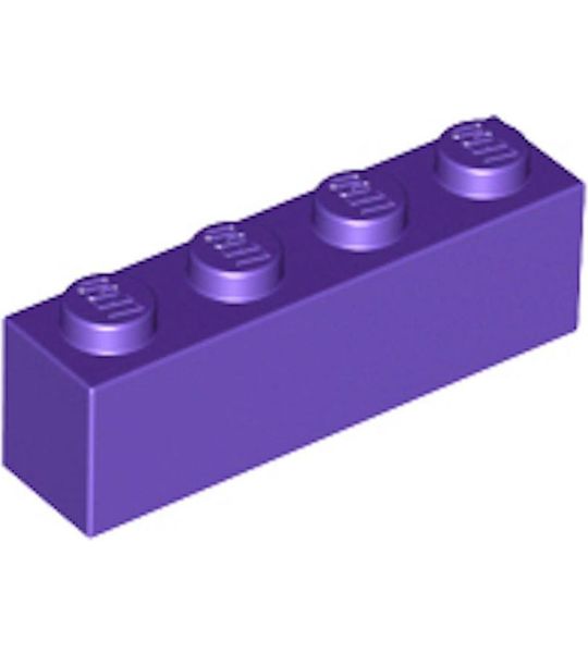 LEGO 3010 Steen 1x4  Donker Paars (100 stuks)