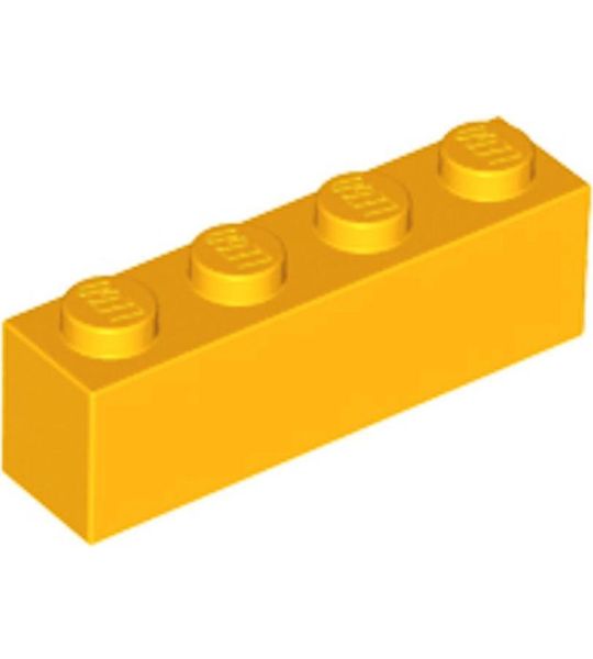 LEGO 3010 Steen 1x4  Fel Licht Oranje (100 stuks)